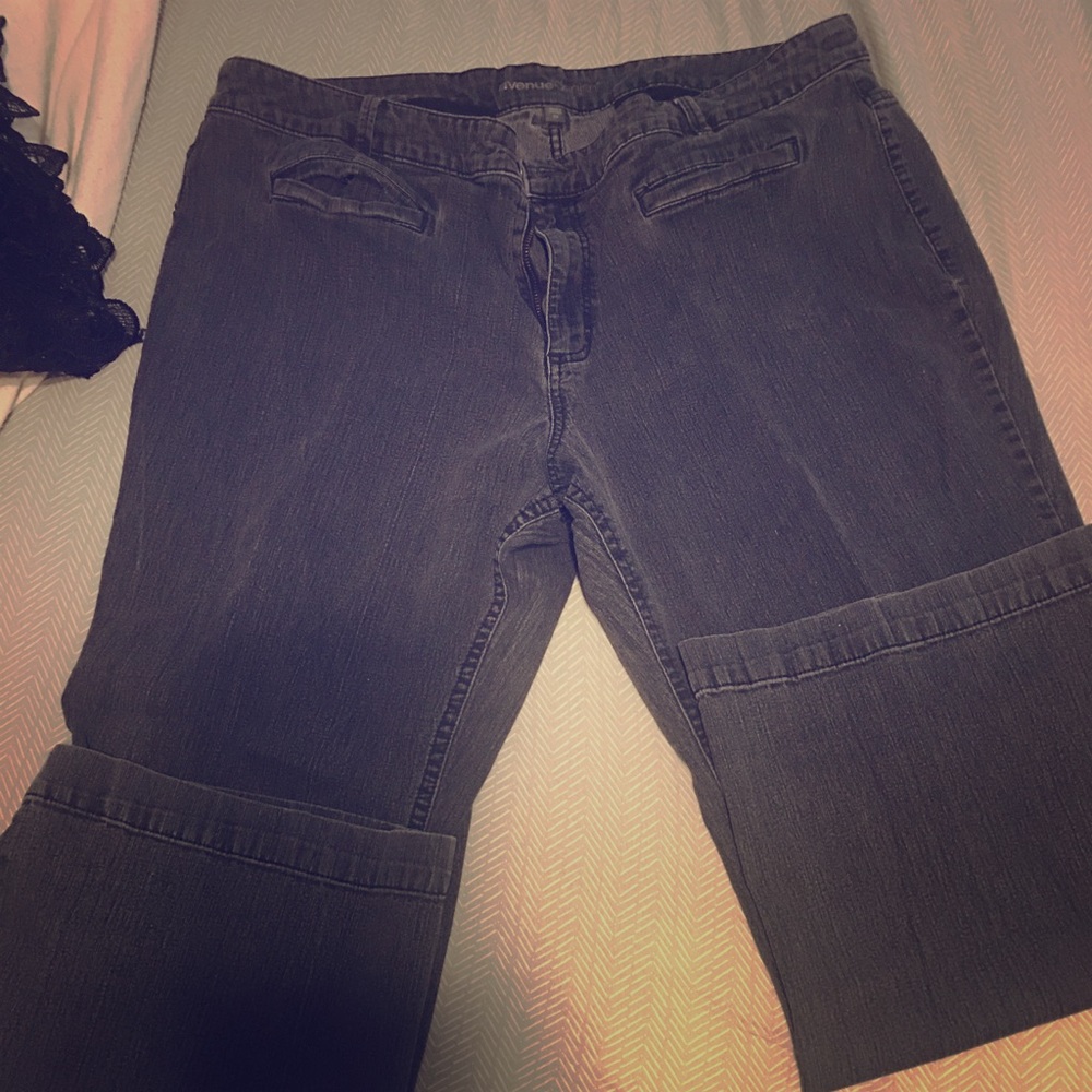 Jean pants black/grey